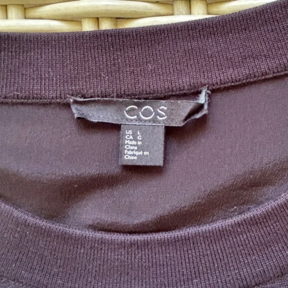 COS 100% Silk Mixed Media Tunic Sweater Large minimalist quiet luxury  layered